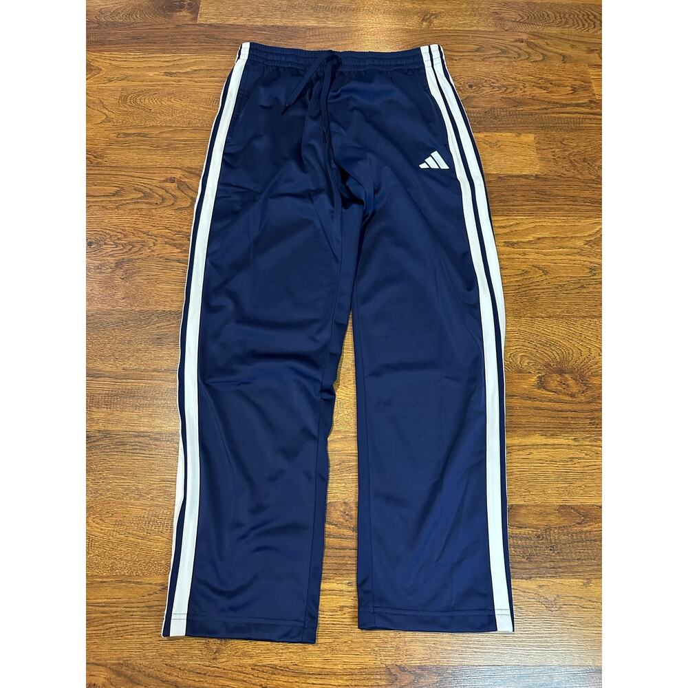 Adidas 3-Stripes Tricot Track Pants Men's Large Blue White NWT Athletic